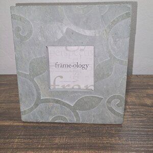 Frame-ology Slate Leaves 2-1/4" x 2-1/4" Picture Frame Decorative Stone Heavy